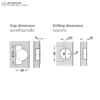 metalla-540-sm-110-cup-hinge-dimensions ขนาดบานพับถ้วย METALLA 540 SM 110
