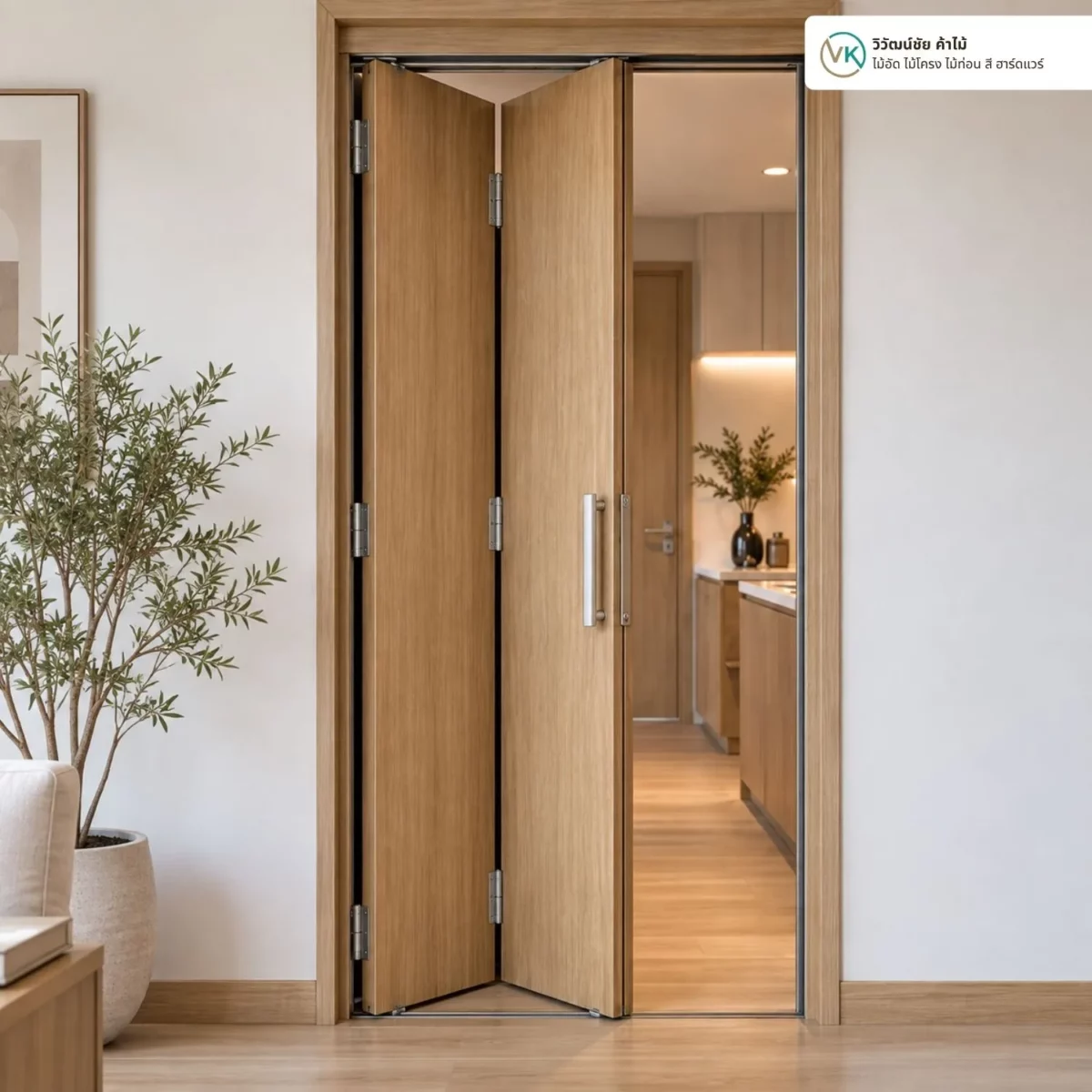 silent-30a-folding-door-hardware-application ตัวอย่างการใช้งานอุปกรณ์บานเฟี้ยม รุ่นไซเลนท์ 30/A