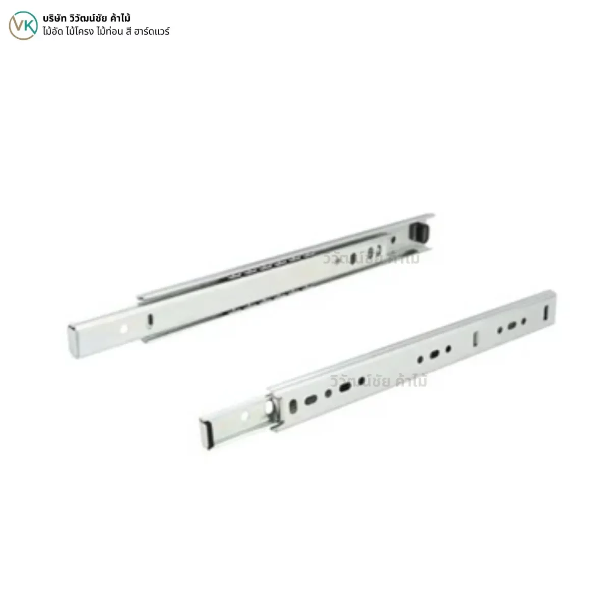 single-section-drawer-slide-27-galvanized-cover รางลิ้นชักแบบตอนเดียว 27 สีกัลวาไนซ์