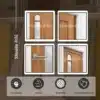 teak-wood-door-model-014-four-angle-details ประตูไม้สัก รุ่น 014 ภาพรายละเอียด 4 มุมของบานประตูและงานไม้
