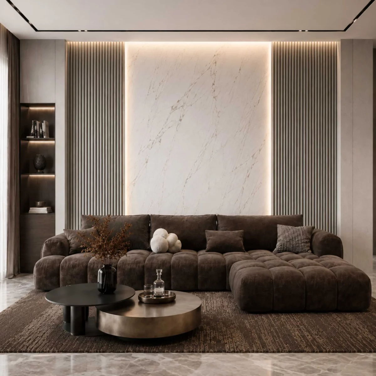 wpc-w-015-interior-wall-panel-application (1) ตัวอย่างการใช้งานไม้ระแนง WPC รุ่น W-015 ตกแต่งผนังภายในบ้าน