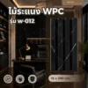 wpc-wave-fluted-panel-w-012-light-grey-oak รายละเอียดไม้ระแนง WPC รุ่น W-012 ลายคลื่นและพื้นผิวไม้สี Light Grey Oak