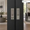 zinc-alloy-sliding-door-handle-lock-application มือจับประตูซิงค์อัลลอยด์ พร้อมอุปกรณ์ล็อค เมื่อติดตั้งใช้งานจริง