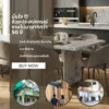 Laminate Sheet Stone Pattern TD Board Carrara Marble 1684 PL Viwatchai Kamai ลามิเนตปิดผิวเฟอร์นิเจอร์ลายหินอ่อน แบรนด์ TD Board ขาวลายเส้นเทา รหัส 1684 PL วิวัฒน์ชัยค้าไม้