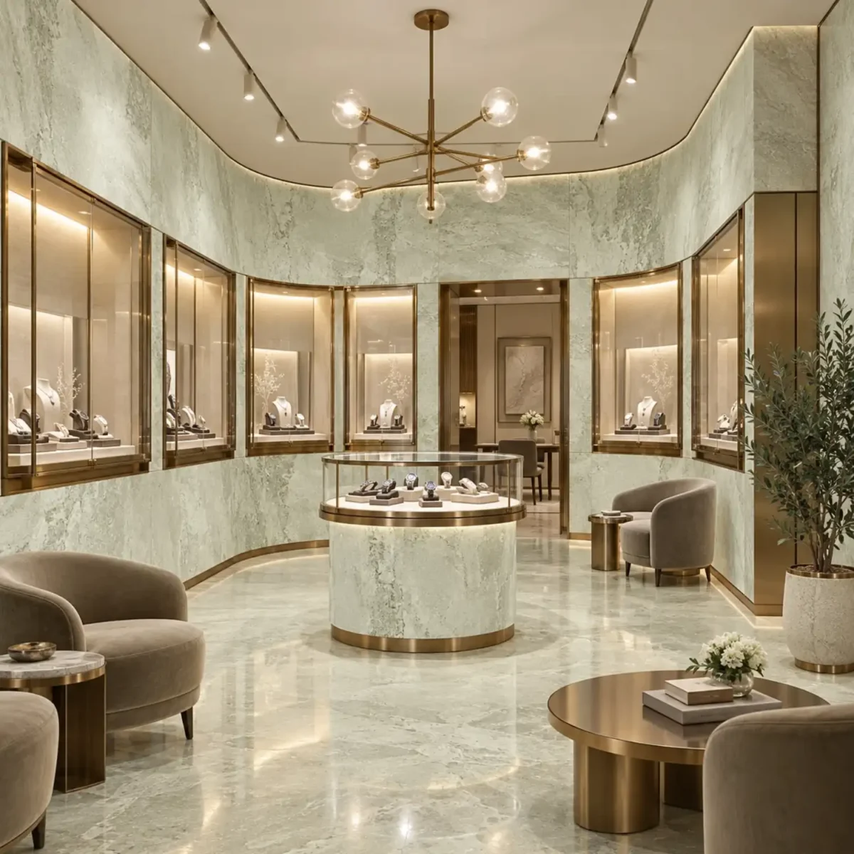 Laminate Sheet Stone Pattern TD Board White Wall Paint 9546 CL Interior Wall Application ลามิเนตปิดผิวเฟอร์นิเจอร์ลายหินอ่อน แบรนด์ TD Board ขาวครีมลายหินแนวตั้ง รหัส 9546 CL ตัวอย่างการใช้บนผนังตกแต่ง