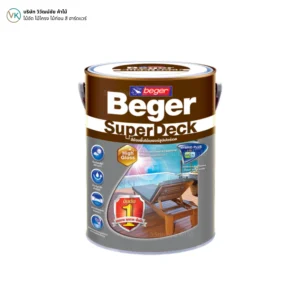 สีทาพื้นไม้ Beger SuperDeck พื้นหลังขาว สีทาพื้นไม้ Beger SuperDeck พื้นหลังขาว