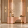 ลามิเนตปิดผิวเฟอร์นิเจอร์ Brushed Copper Aluminium รหัส D2052 ตัวอย่างการใช้งานจริง ลามิเนตปิดผิวเฟอร์นิเจอร์ Brushed Copper Aluminium รหัส D2052 ตัวอย่างการใช้งานจริง