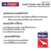 ทินเนอร์แลคเกอร์ Beger M-5588 ข้อมูลทางเทคนิค