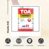 ทินเนอร์ผสมสีเคลือบ TOA เบอร์ 21 ภาพสินค้าพร้อมสัญลักษณ์คุณสมบัติ ทินเนอร์ผสมสีเคลือบ TOA เบอร์ 21 ภาพสินค้าพร้อมสัญลักษณ์คุณสมบัติ