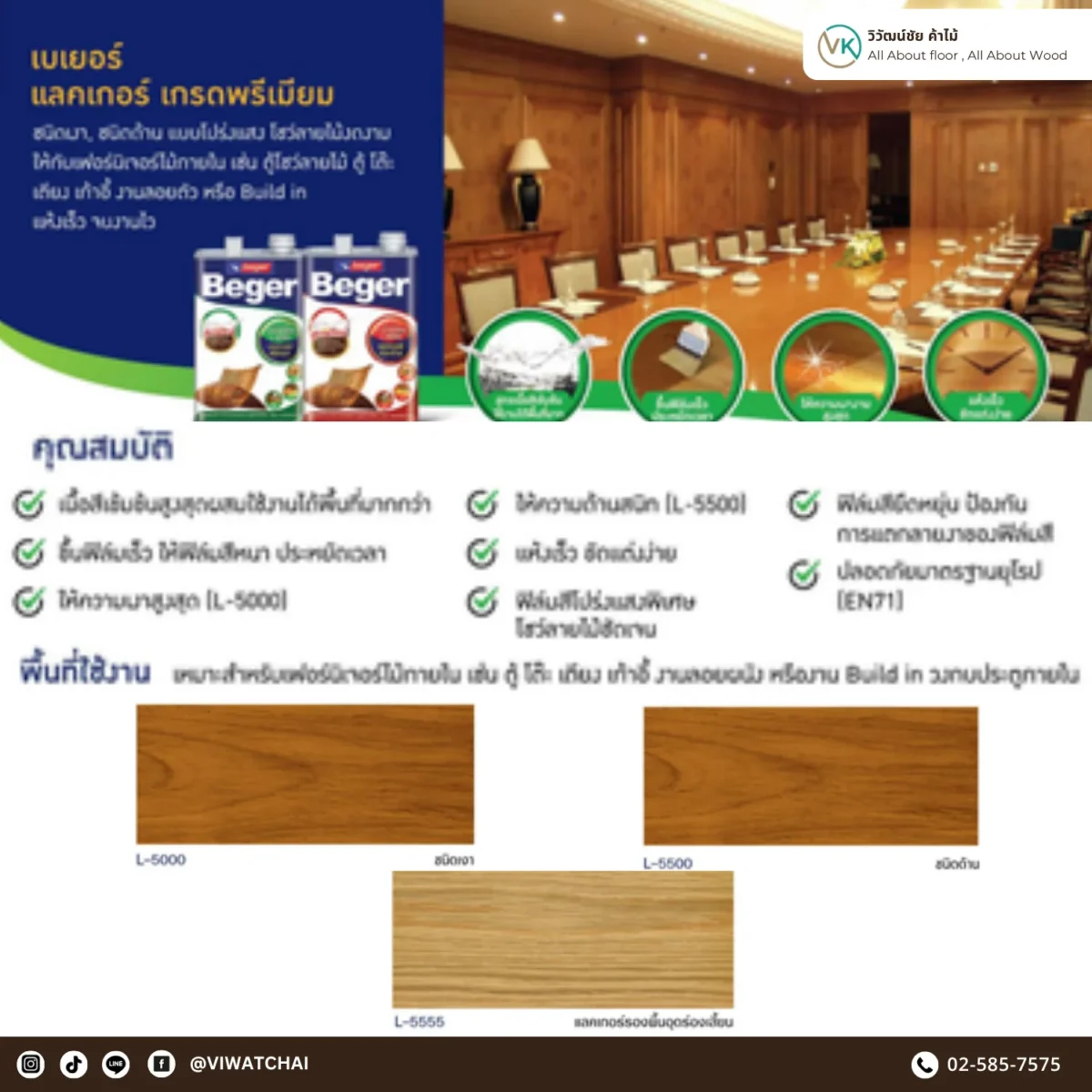 แลคเกอร์รองพื้น Beger Sanding Sealer L-5555 รายละเอียดคุณสมบัติ แลคเกอร์รองพื้น Beger Sanding Sealer L-5555 รายละเอียดคุณสมบัติ