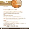 แลคเกอร์รองพื้น TOA Sanding Sealer T-5555 รายละเอียดคุณสมบัติ แลคเกอร์รองพื้น TOA Sanding Sealer T-5555 รายละเอียดคุณสมบัติ