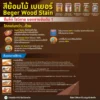 สีย้อมไม้ Beger WoodStain ชนิดกึ่งเงา ขั้นตอนการทาเคลือบ